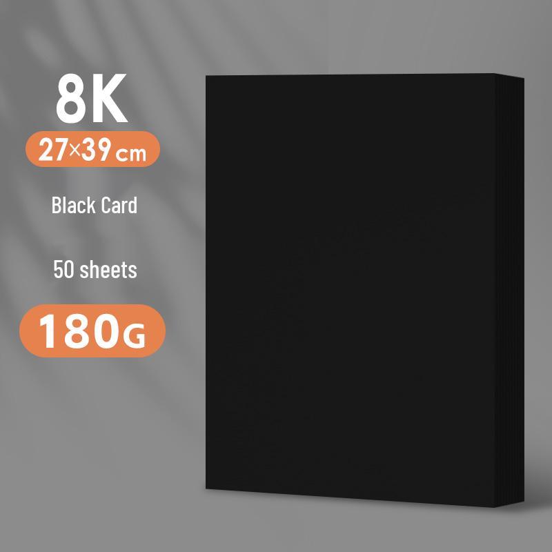 A4 White Cardstock, Black & Colored Paper, Thickened for DIY Kindergarten Crafts & Projects, A3/A4 Size.
