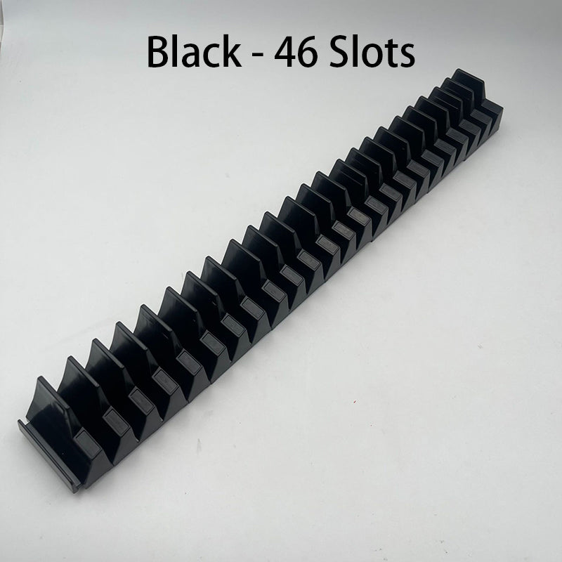 Wrench Organizer Rack Set  Wrench Rack Holder 23PCS Capacity Multifunctional Compact ABS Magnetic Modular Wrench Organizer Black