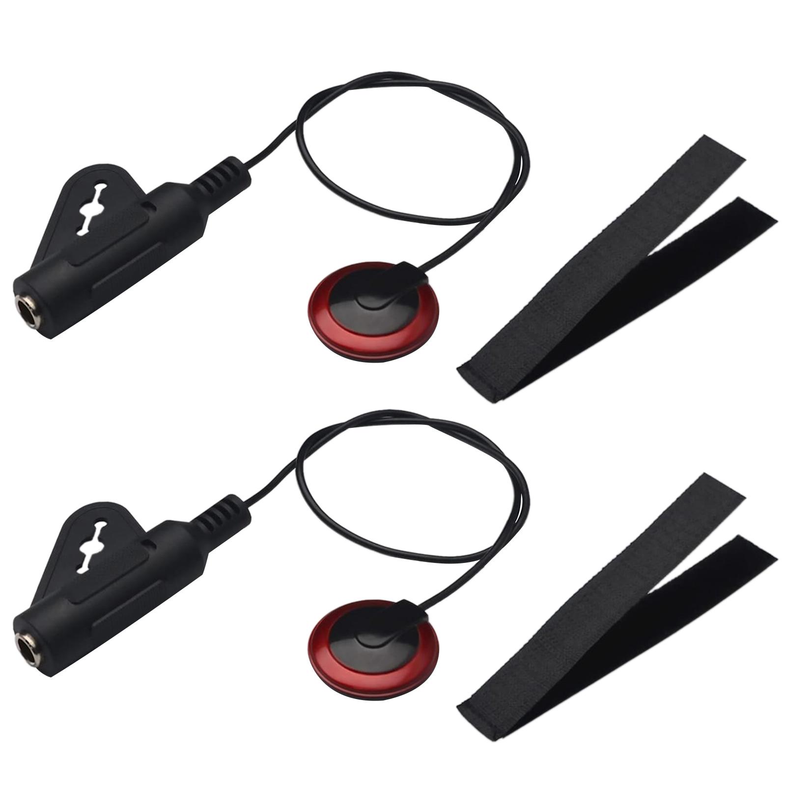 

Piezo Guitar Pickup Transducer 6.35mm Transducer Piezo Pickup Tuner for Acoustic Guitar Ukulele Mandolin Part Accessory червоний
