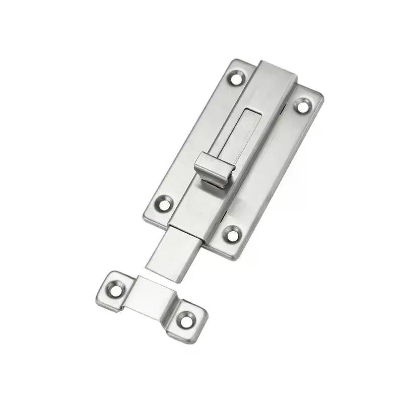 Self-Elastic Latch Security Bolt Latch Anti-theft Spring Latches Stainless Steel Cabinet Hinges Furniture Supplies Hardware