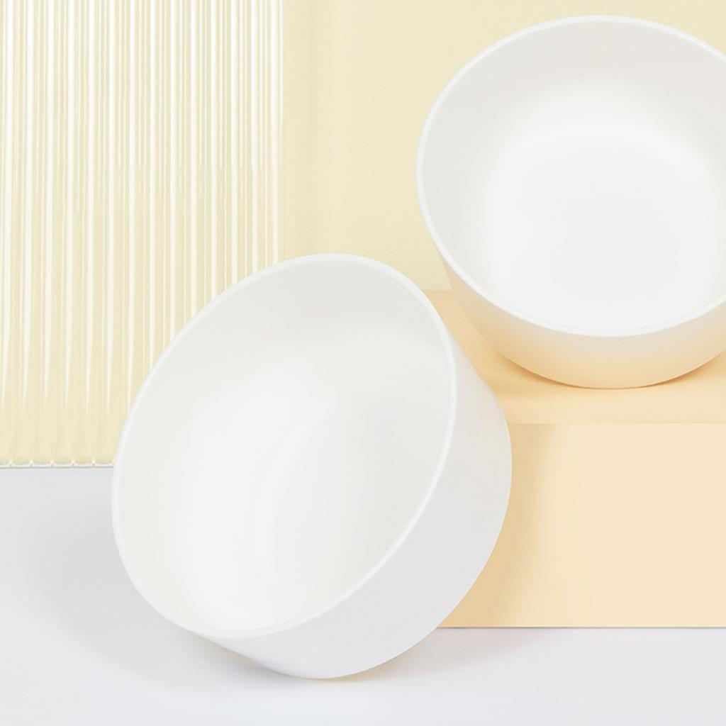 Double Dog Water Food Bowls Elevated Neck Protection Pet Double Bowl for Dogs Cats Pets Yellow White