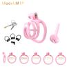 New Male Chastity Cage Devices Lightweight for Man Penis Bondage Pink Chastity Lock Cage Invisible BDSM Sex Toys for Men