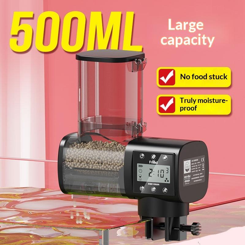 Adjustable Smart Automatic Feed Feeder With Lcd /Indicator Lights Automatic Fish Tank Auto Feeder Aquarium Accessories