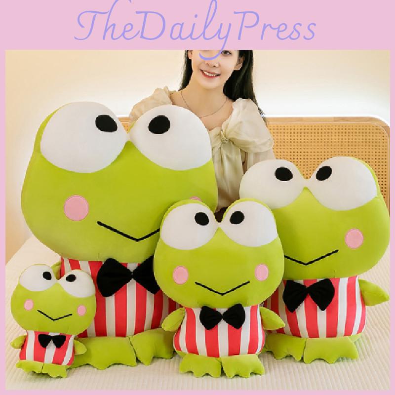 Adorable Large Eye Frog Plush Toy Cuddly Stuffed Animal Soft Pillow For Kids Gift