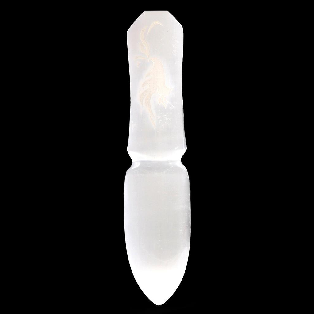 Selenite Crystal Ritual Knife Athame