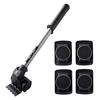 YAMAZEN Mover Muebles 300 kg de Carga Adecuado para Alfombras y Tatami Juego de Comodidad para Mover Muebles NUEVO Ligero Completamente Negro NUEVAS Ruedas,