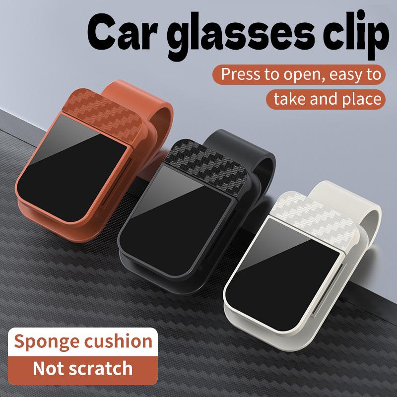 Sunglass Holder for Car Sunglasses Holder and Ticket Card Clip Universal for Different Size Glasses Car Visor Accessories