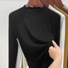 Semi-turtleneck Bottoming Shirt Women's Summer New Women's Clothing Basic Long-sleeved Women's Modal Top