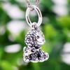Ciondoli in argento sterling 925 con perline, ciondolo originale a forma di cane barboncino bulldog, adatto per braccialetti alla moda, collane, gioielli fai da te per le donne