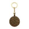 Flower of Life Symbol Sacred Geometry Keychain for Men Best Seller Boho Gift for Her Minimalist School Accessory