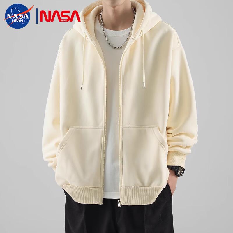 NASA NOAH Unisex American Style Hooded Cardigan Sweatshirt Jacket