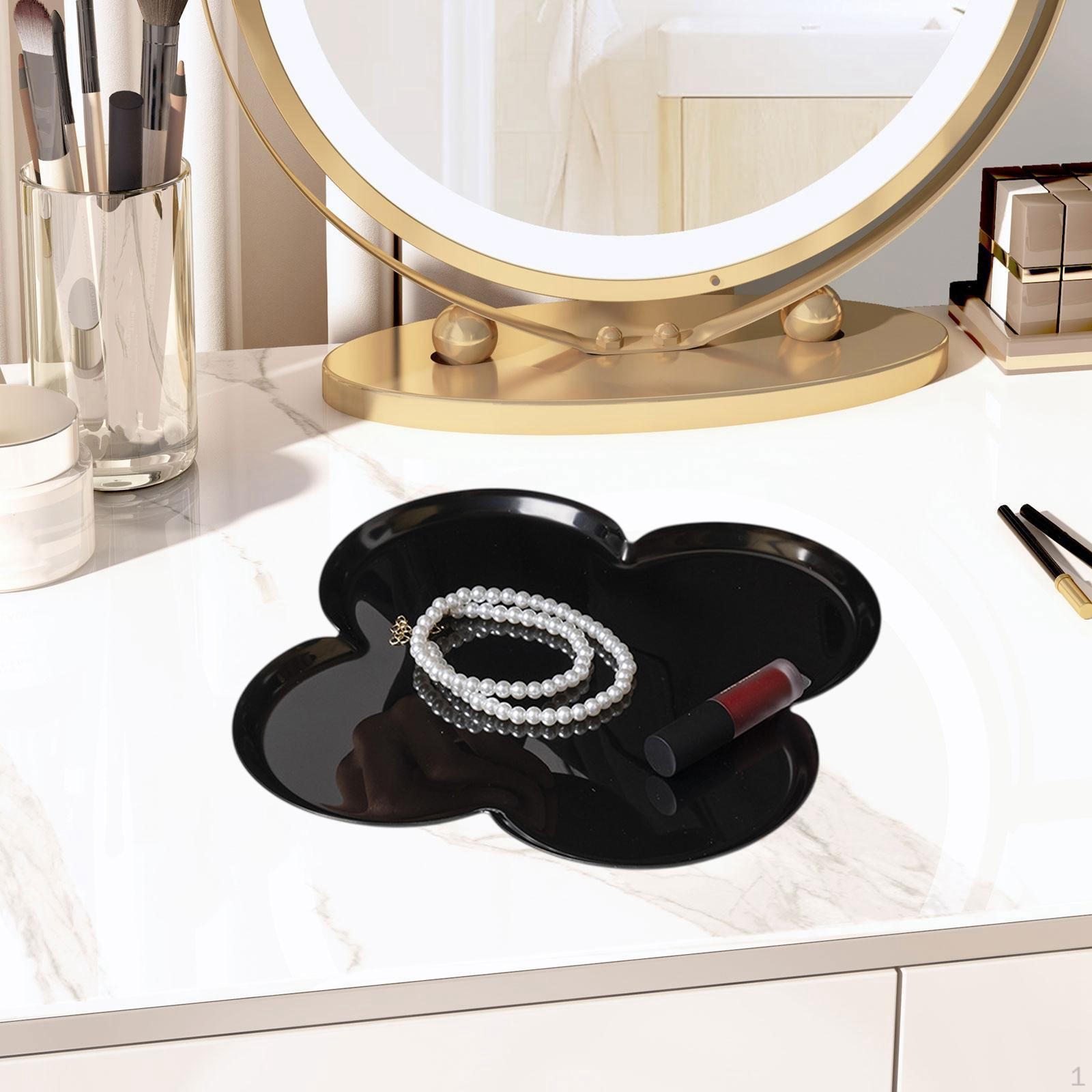 

Поднос для посуды Декоративная тарелка в форме цветка для хранения Настольный держатель для ювелирных изделий для сережек