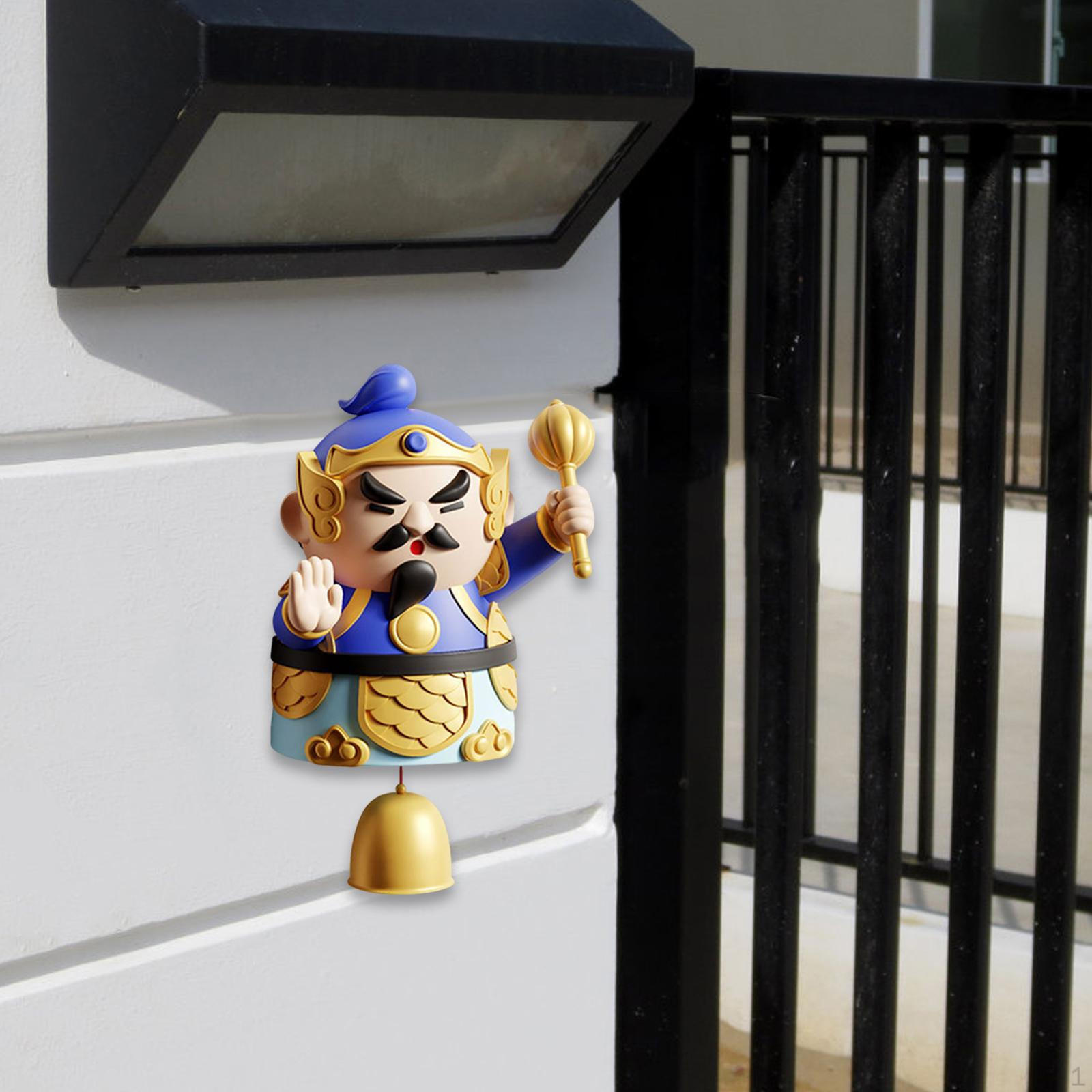 

Магазинный колокольчик для открытия двери Креативный подарок на новоселье Украшение Бог Праздник Весны синий