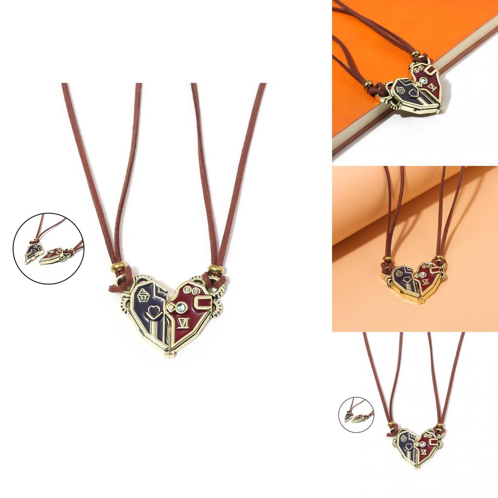 Liga de Leyendas Arcana Katie Leung Vi Collar Corazón Para Parejas Y Amigos Con Colgante de Aleación