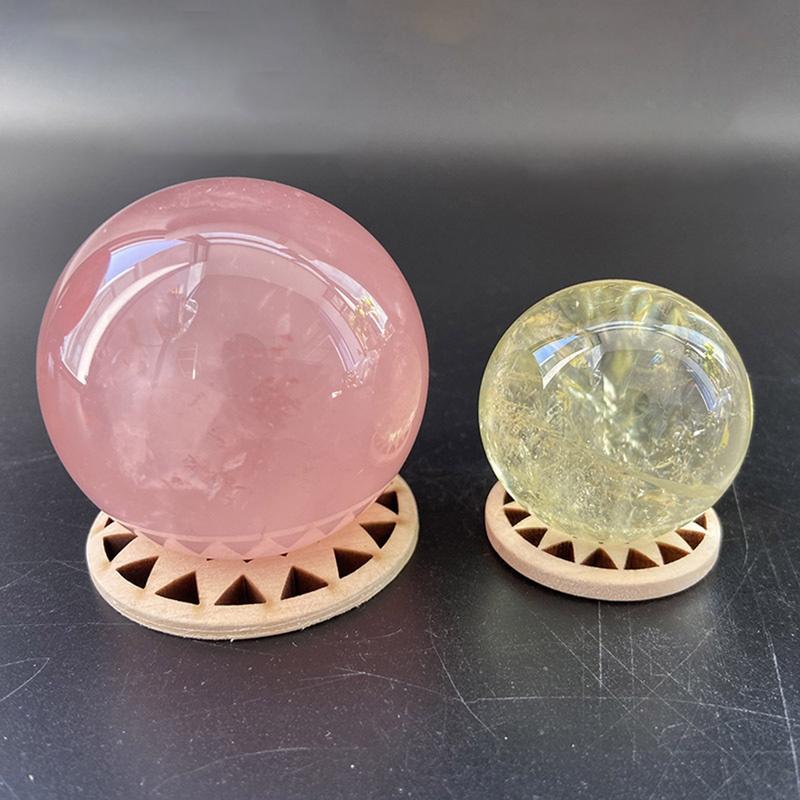 Wooden Crystal Ball Display Stand Crystal Ball Holder Crystal Ball Base Stand Hollow Sunflower Base Hanging Art Craft Home Decor