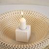3x Handmade Candlestick Molds Square Striped Candle Holder Silicone Moulds Castings Mould Plaster Molds Candle Cup Molds