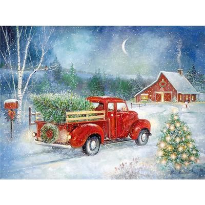 Full Square Drill Diamond Painting Winter 5D DIY Diamond Embroidery Mosaic Animal Needlework Wall Art Decor