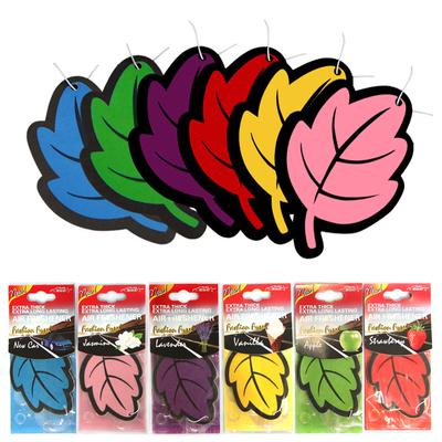 6 SZT. Odświeżacz Powietrza do Samochodu Naturalny Zapach Herbaty Papierowy Automatyczny Wiszący Waniliowy Perfumy Zapach Kształt Liścia Akcesoria Samochodowe