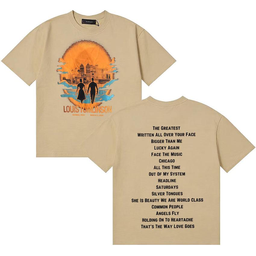 Louis Tomlinson Trendy Album 2026 T Shirt Unisexs Women Summer Short Sleeve Casual Tshirts High Quality Oversized Tshirt Fans Gift