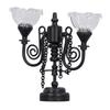 Ceiling Light Multipurpose Retro Exquisite Simulation Innovative Double Hd Flower 1:12 Scale Miniature Ceiling Lamp