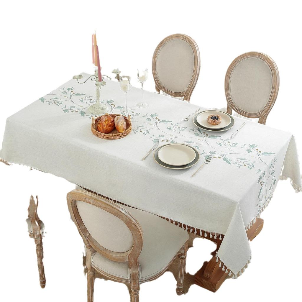 Yingchuang Dining Table Cloth Coffee Table Fabric Cotton And Linen Rectangular Tablecloth Table Flag Table Mat Tableware Dining Chair