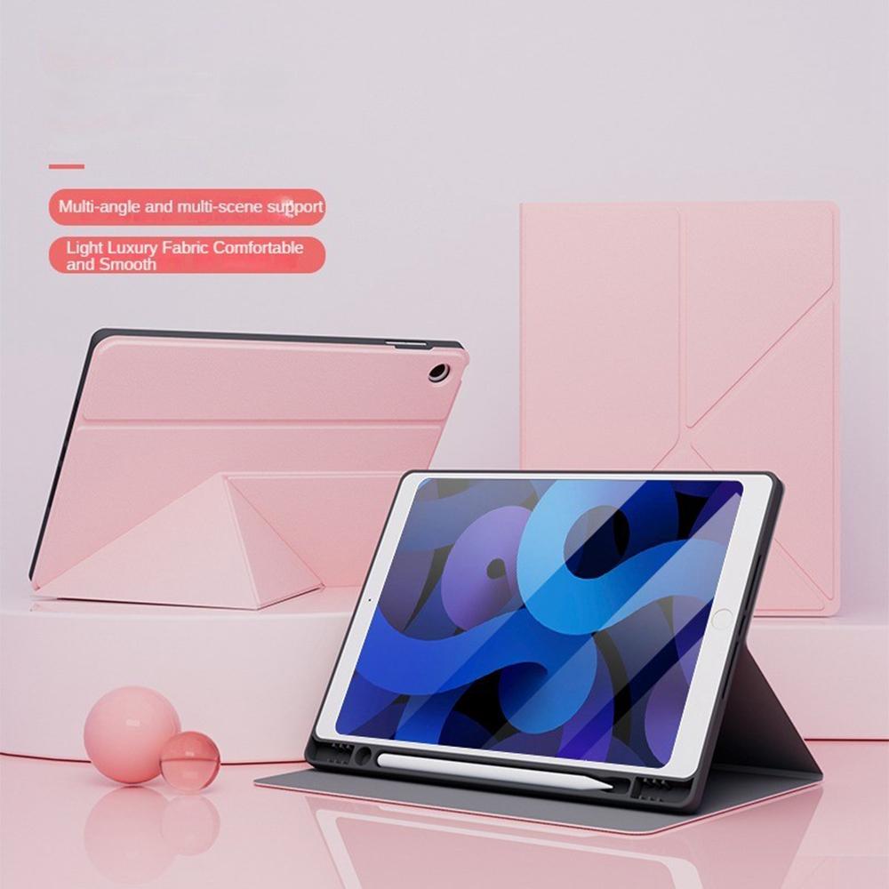 Tablet Case For iPad 10.2 (2021)/(2020)/(2019) Folding Stand Shockproof Leather Cover with Pencil Holder