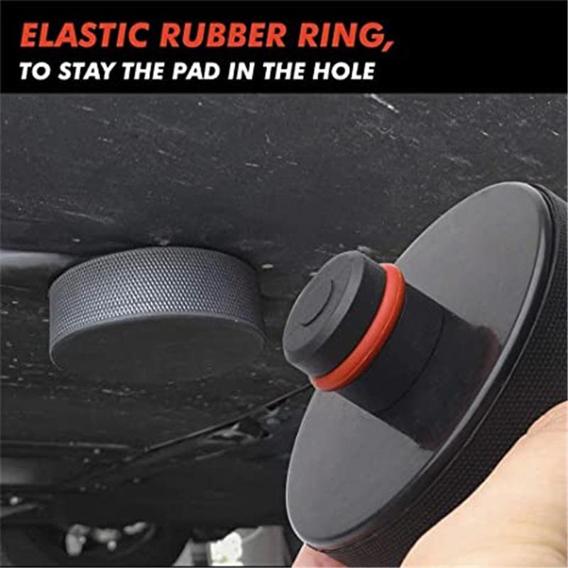 Floor Slotted Car Jack Rubber Pad Frame Protector Adapter Jacking Tool Pinch Weld Side Disk Lifting Support Model 3 Tool