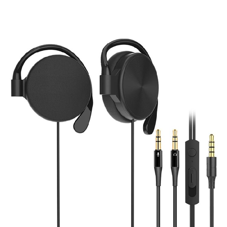 Sports Earbuds Wired Earphone with Microphone 3.5mm Plug Jack with Over Ear Hook