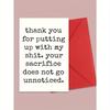 1 PC, Humorous Anniversary Card, Fun Birthday Card For Husband, Wife, Boyfriend, Girlfriend, Valentine's Day Card, Cool Card With Envelope