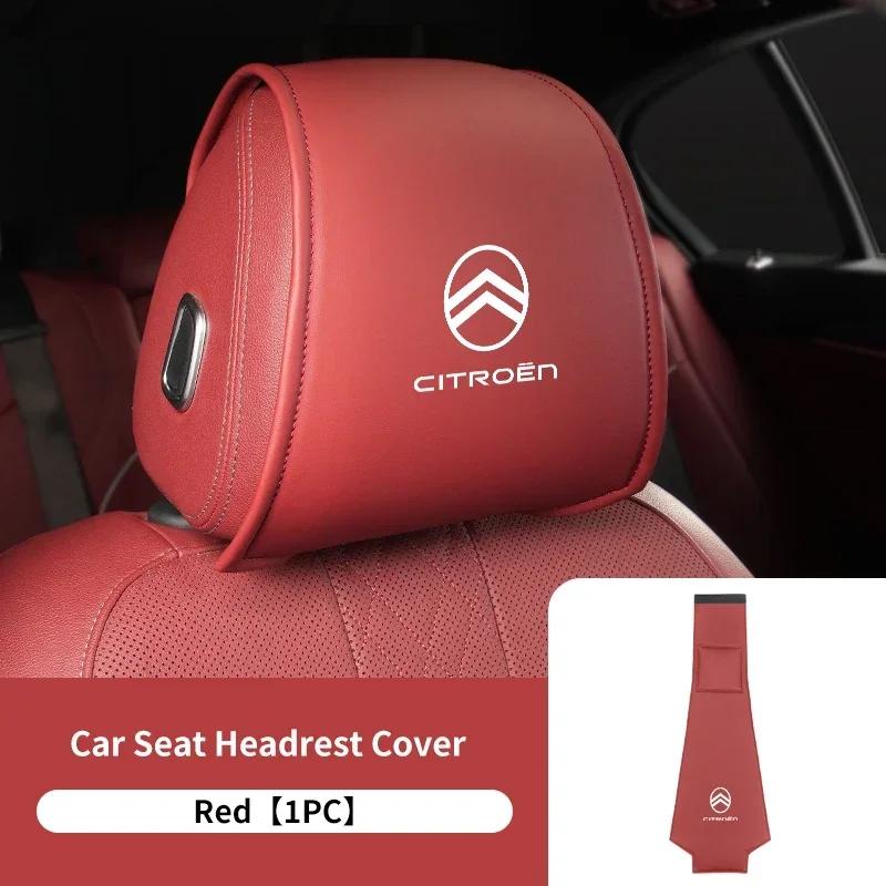 

Leather Car Seat Headrest Protect Cover Universal Accessories For Citroen Grand Berlingo Jumper Celysee Xsara Picasso Aircross