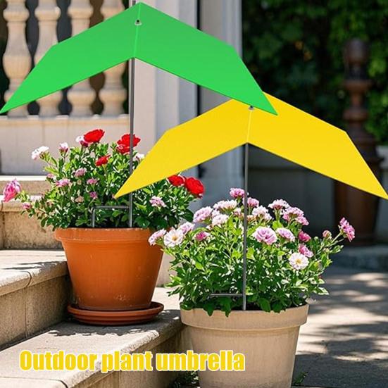 

1/2Pcs Shade Beds Cover with Stake Plants Potted Plants Patio Flowers зелений