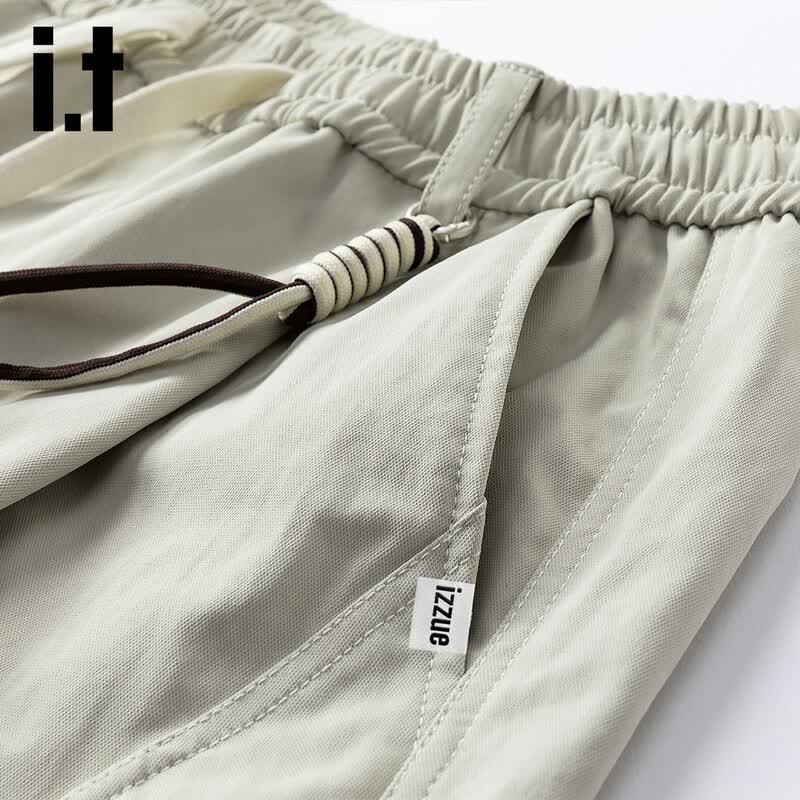 izzue it Men's Multi-Pocket Cargo Shorts