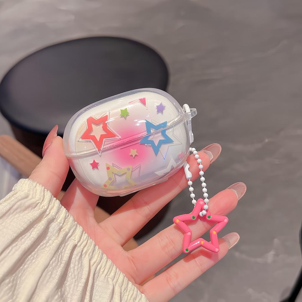 Redmi Buds 5 Pro Case Cartoon Cherry Bow Clear Wireless Headset Soft Cover For Xiaomi Redmi Buds Buds5 Pro Cases Coque Fundas