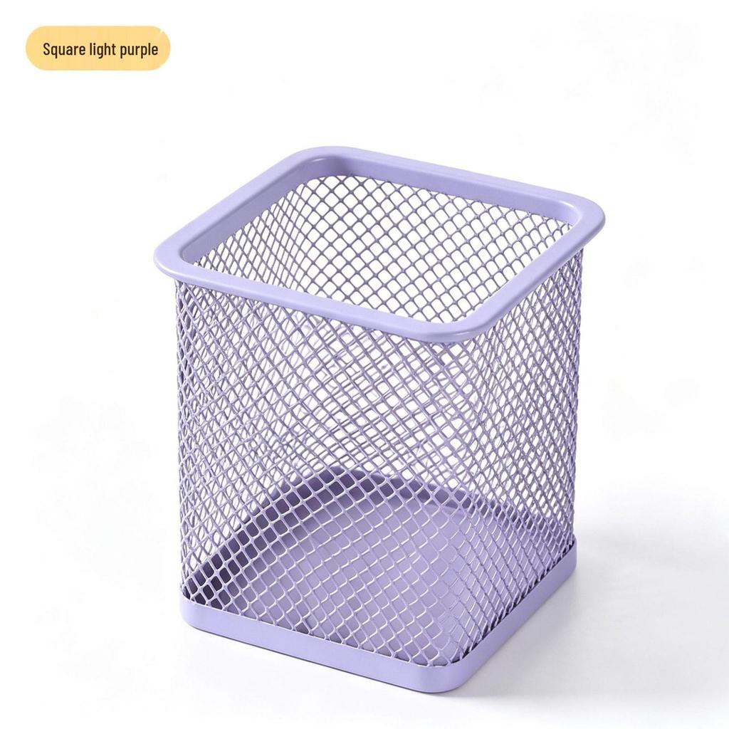 Multifunctional Metal Pen Holder – Stylish Iron Art Stationery Storage with High-End Appeal for Desk Organization
