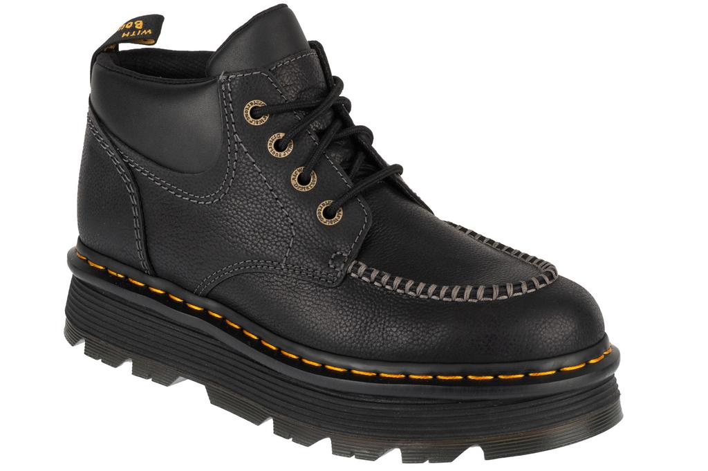 Dr. Martens Zebzag 4 Eye Boots, Unisexové černé šněrovací boty