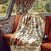 Elegant 90Th Birthday Celebration Poster Design Blanket Personalized Name Soft Comfortable Stylish Blanket Car Blanket Perfect For Travel Camping