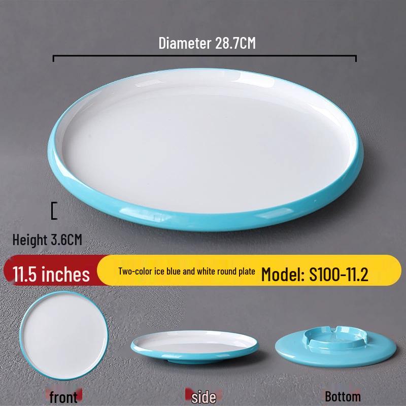 Melamine Nordic Style Cold Dish & Stir-fry Plate for Restaurants and Hotels