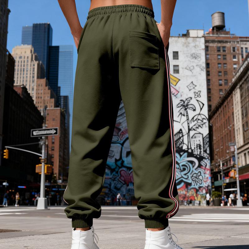 Outdoor Men's Loose-Fit Casual Minimalist Vintage Training Jogging Trousers