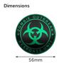 4pcs 56mm 60mm For Zombie Outbreak Emblem Car Wheel Center Cover Sticker Universal Rim Hub Caps