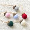 6pcs Acorn Wool Felt Pine Tower Ball DIY Material Pendant Crafts Christmas Oak Fruit  New Year
