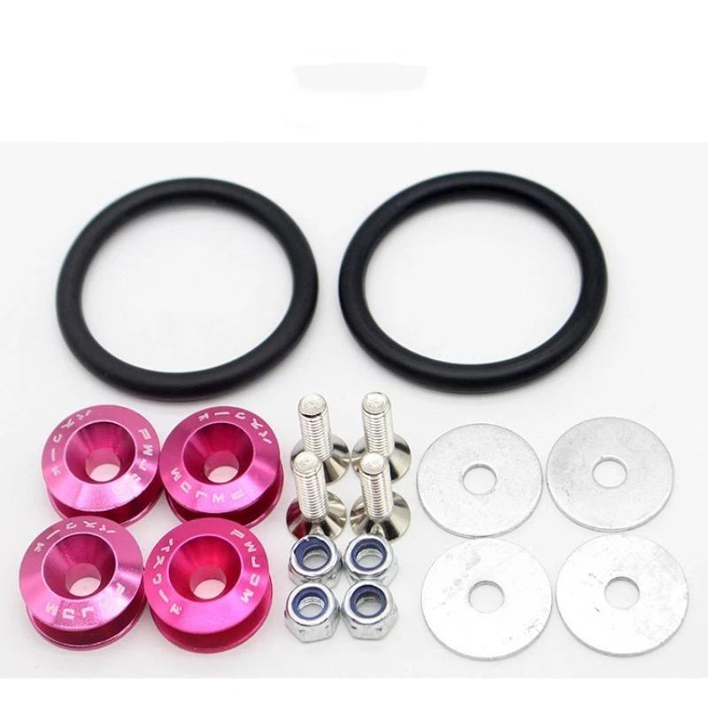 Jdm Car Modified Hex Fasteners Fender Washer Front/Rear Bumper Engine Concave Screws Fender Washer License Plate Bolts Styling