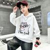 The Latest Autumn-winter Trendy and Cool Cat-print Children's Hooded sweatshirt.Y2K Style Boys'and Girls'casual Pullover Hoodie.