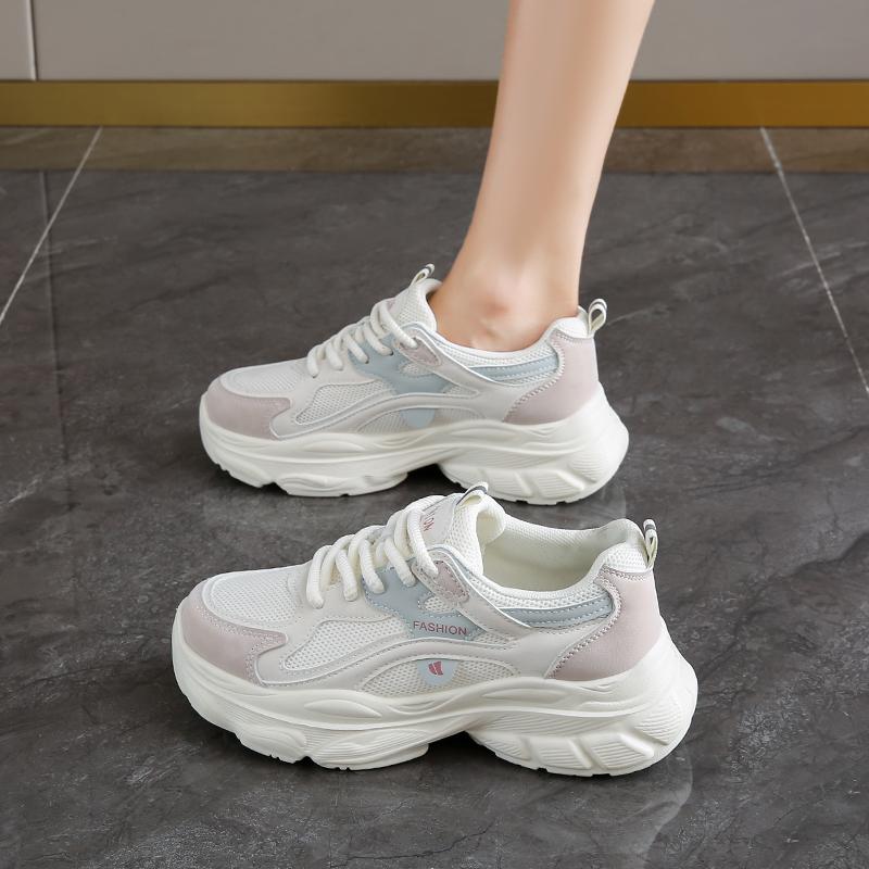 

CRLAYDK Летние женские массивные кроссовки Легкие теннисные для ходьбы Дышащие рабочие сетчатые туфли Удобные повседневные кроссовки 40