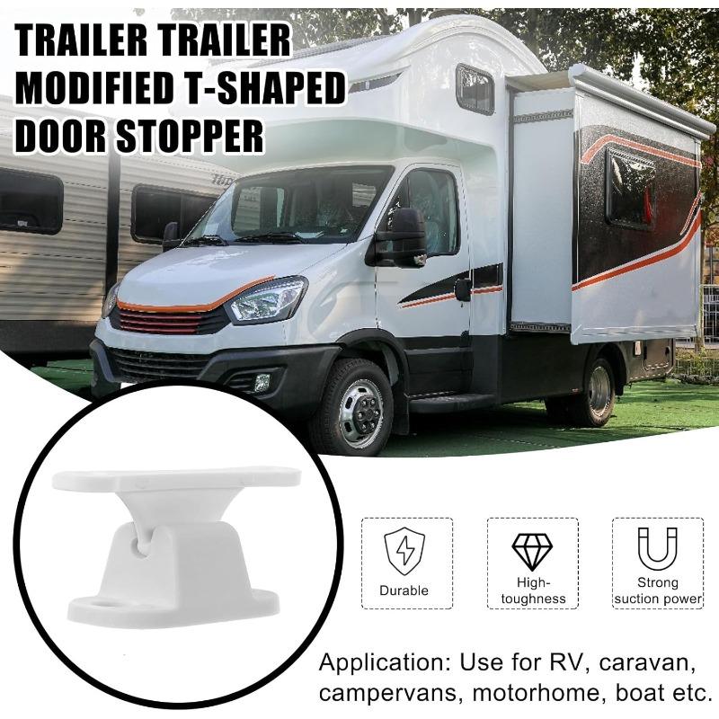 2 Sets Caravan Door Retainer Catch Nylon Door Stop Retaining Catch Latch for RV Caravan Camper Motorhome Boat Door Retainer Holder Door Stopper