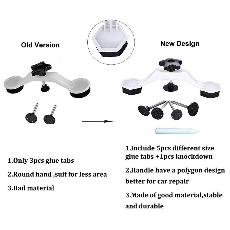 Glue Puller Car Body Pops a Dent Paintless Dent Repair Tools Kits with 5pcs Glue