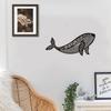 Creative 3D Whale Tail Metal Wall Art, Black Iron Sculpture Home Decor for Living Room, Hallway, Bedroom, Unique Gift Idea