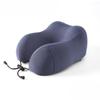 Portable Cooling Ice Silk Memory Foam U-Shaped Neck Pillow - Cervical Support for Office Nap, Flight & Summer Travel