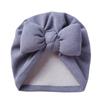 New Autumn and Winter Imitation Cashmere Baby Pullover Hat Filled with Cotton Bow Children's Hat Baby Fontanelle Tire Cap