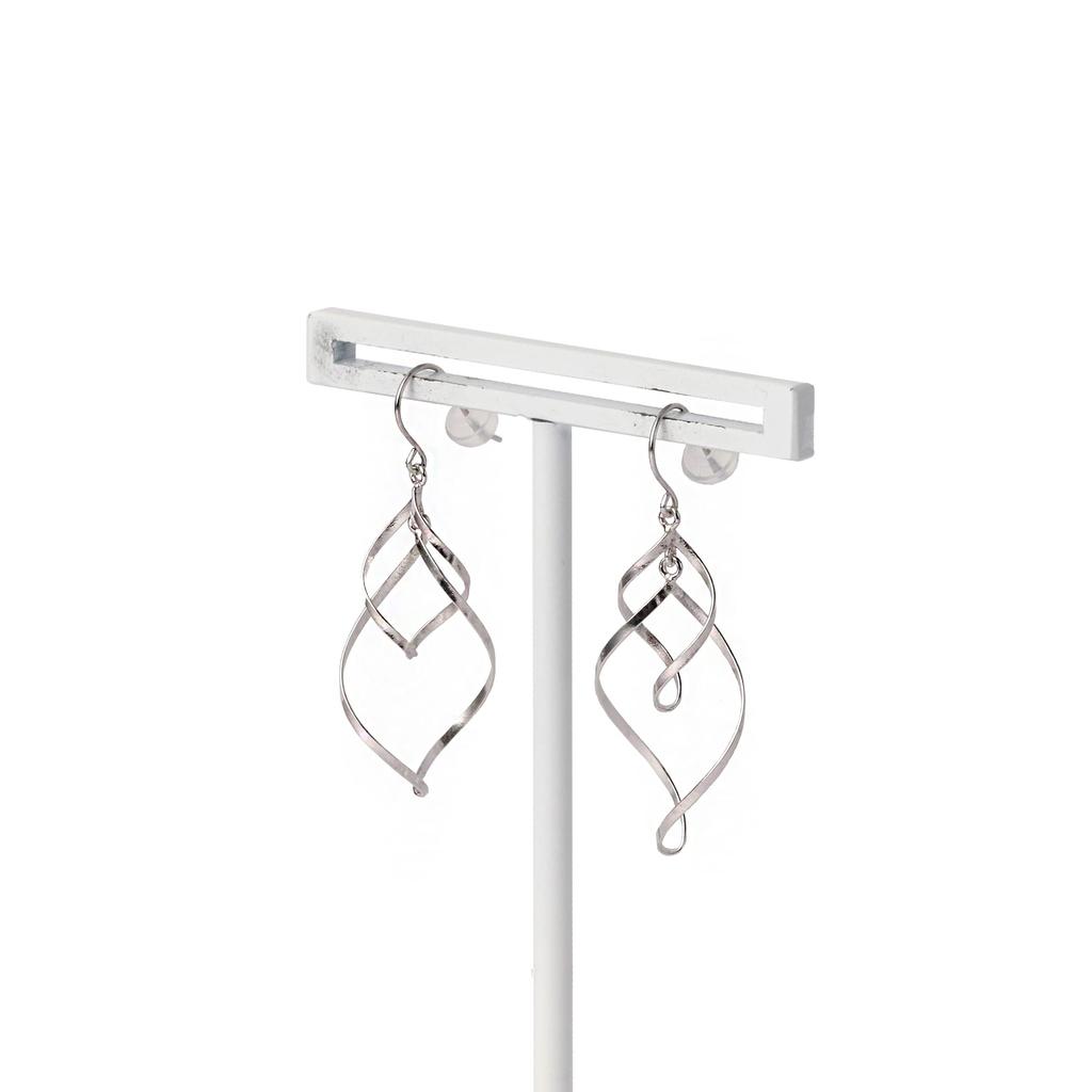 ESTELLE [Official] Women's Hook Earrings, Platinum, 0202-2121-0019-0000