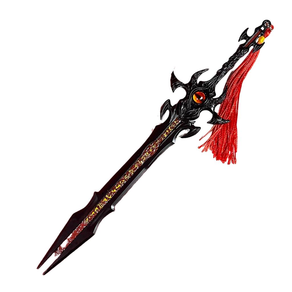 8.6inch Metal Continent Katana Real Size Japanese Katana Ainme Eyes Steel Sword Damascus Sword Original Samurai Sabre Toy Gift